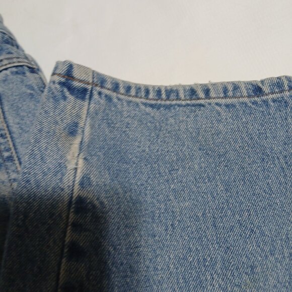 Vintage 90s Marithe Francois Girbaud Jeans Faded Blue 29 Reg Inseam Loose Y2K - Picture 9 of 11